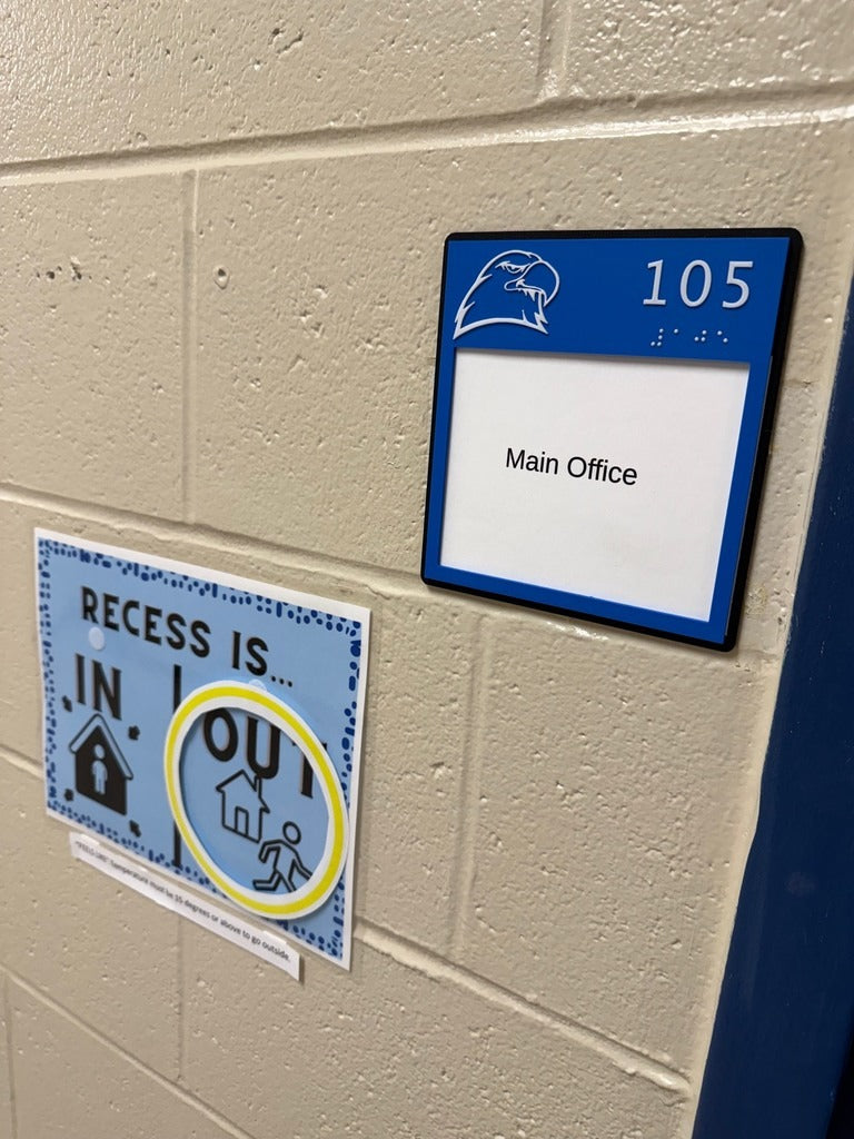 Custom 3D Printed Room ID Signs