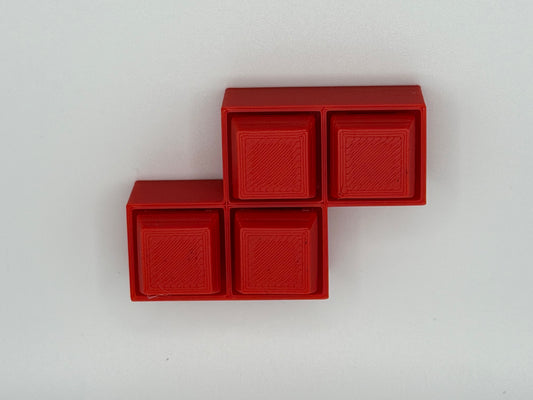 Retro Block Fidget Clicker - Letter S Shape