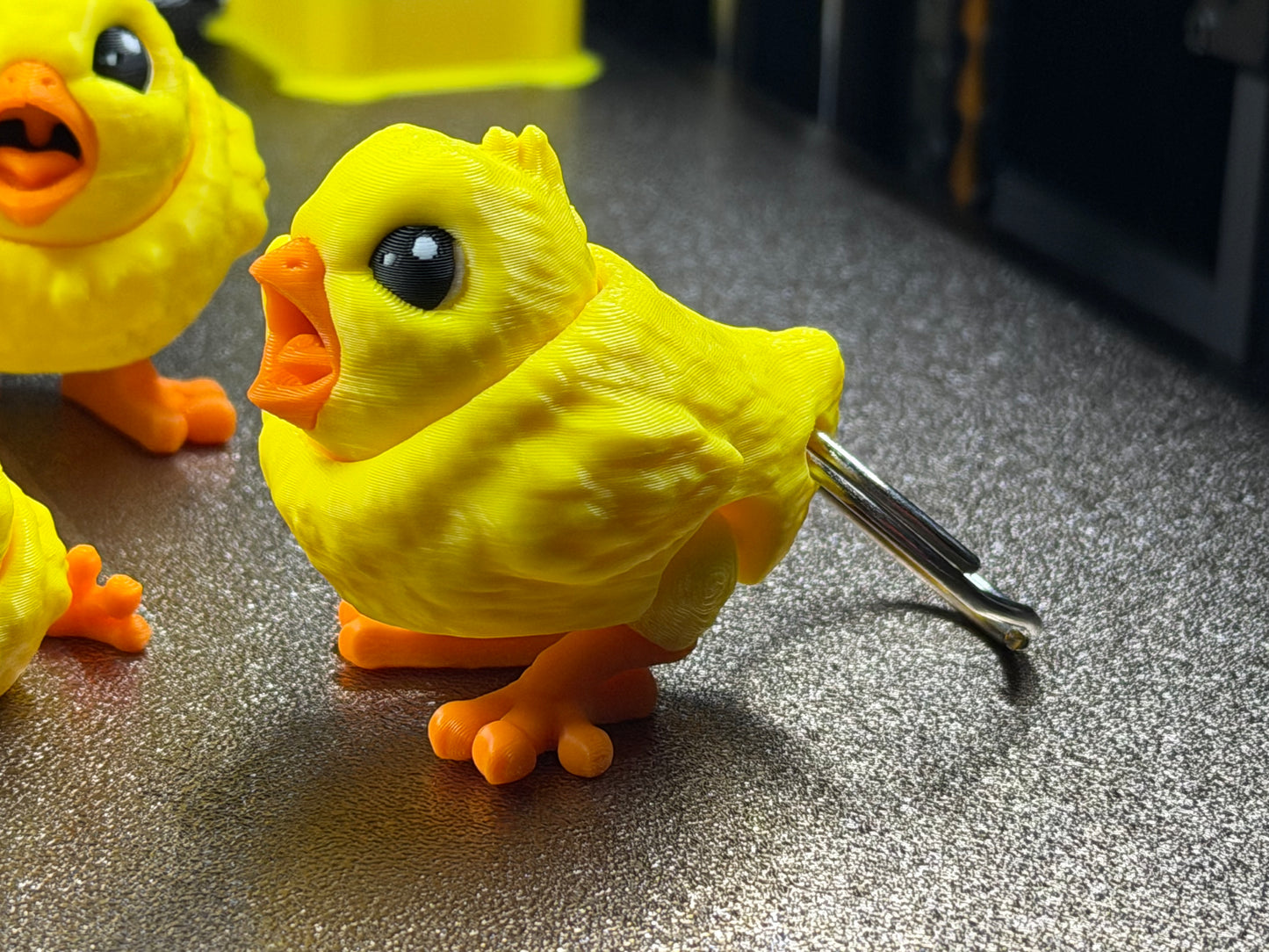 3D Printed Spring Chick Fidget – Swivel Head Chick (Multiple Sizes & Styles)